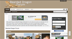 Desktop Screenshot of beardeddragonforum.com