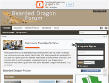 Tablet Screenshot of beardeddragonforum.com